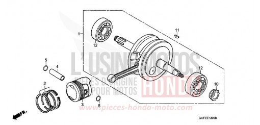 VILEBREQUIN/PISTON CRF70F6 de 2006